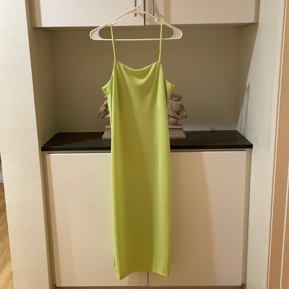 Neon Midi Dress (with side slit)